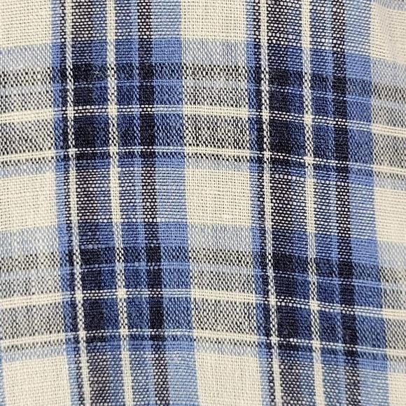 Polo Ralph Lauren Oxford Men's Large Blue Plaid Long Sleeve Button Up - Picture 6 of 8